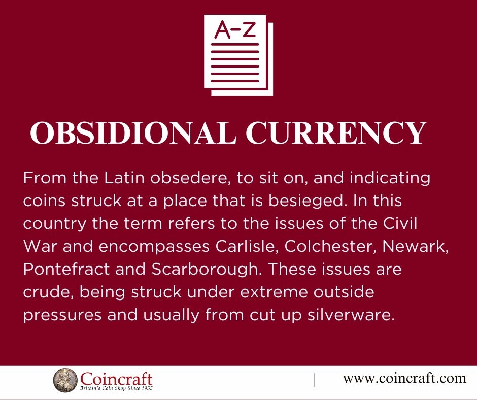 Obsidional Currency - Glossary of the week - Coincraft